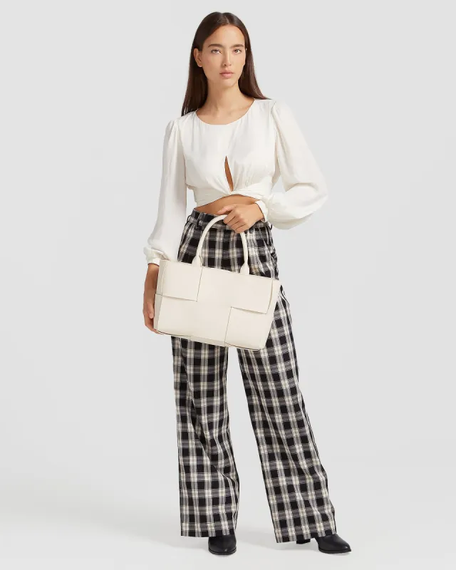 No Way Home Cropped Top - Off-White sold by Belle & Bloom