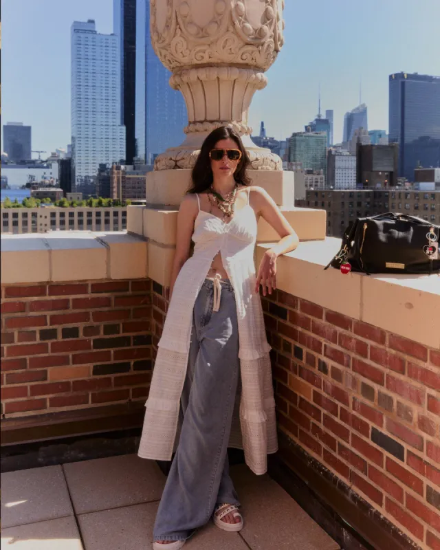 Set On You Wide Leg Pants - Stonewash sold by Belle & Bloom