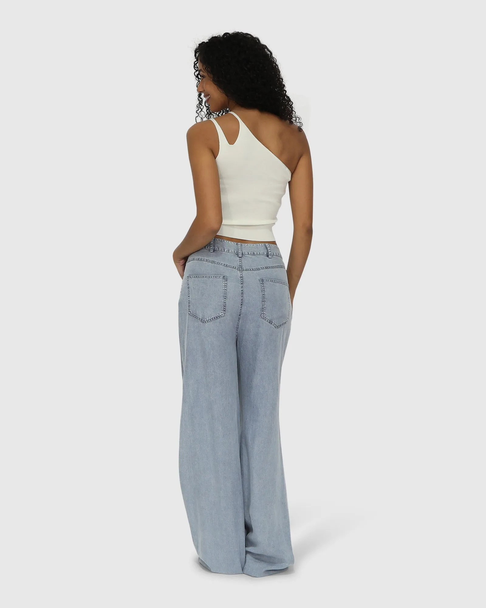 Set On You Wide Leg Pants - Stonewash sold by Belle & Bloom product image thumbnail 4