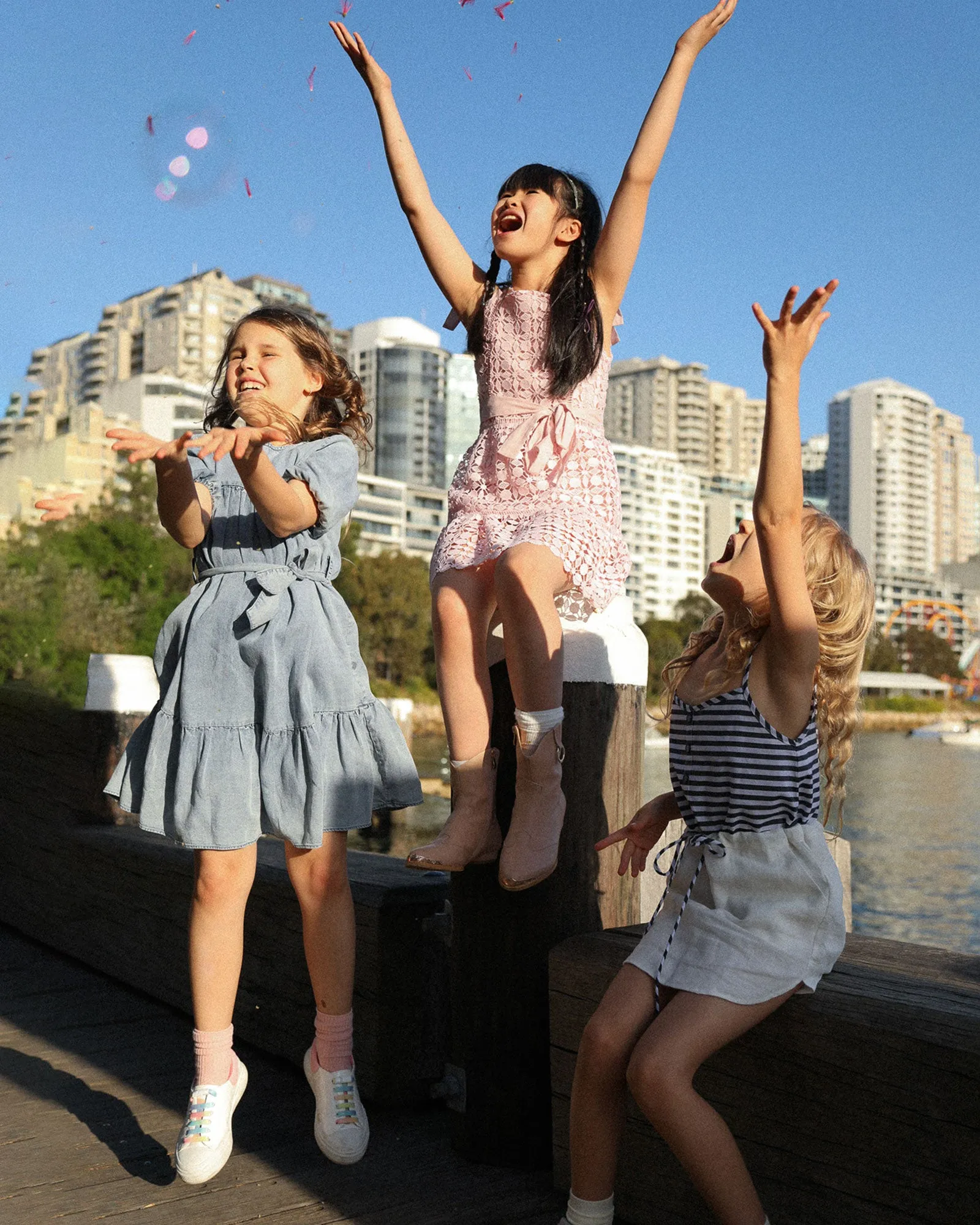 Rosy Mini Lace Dress - Dusty Rose sold by Belle & Bloom product image thumbnail 3