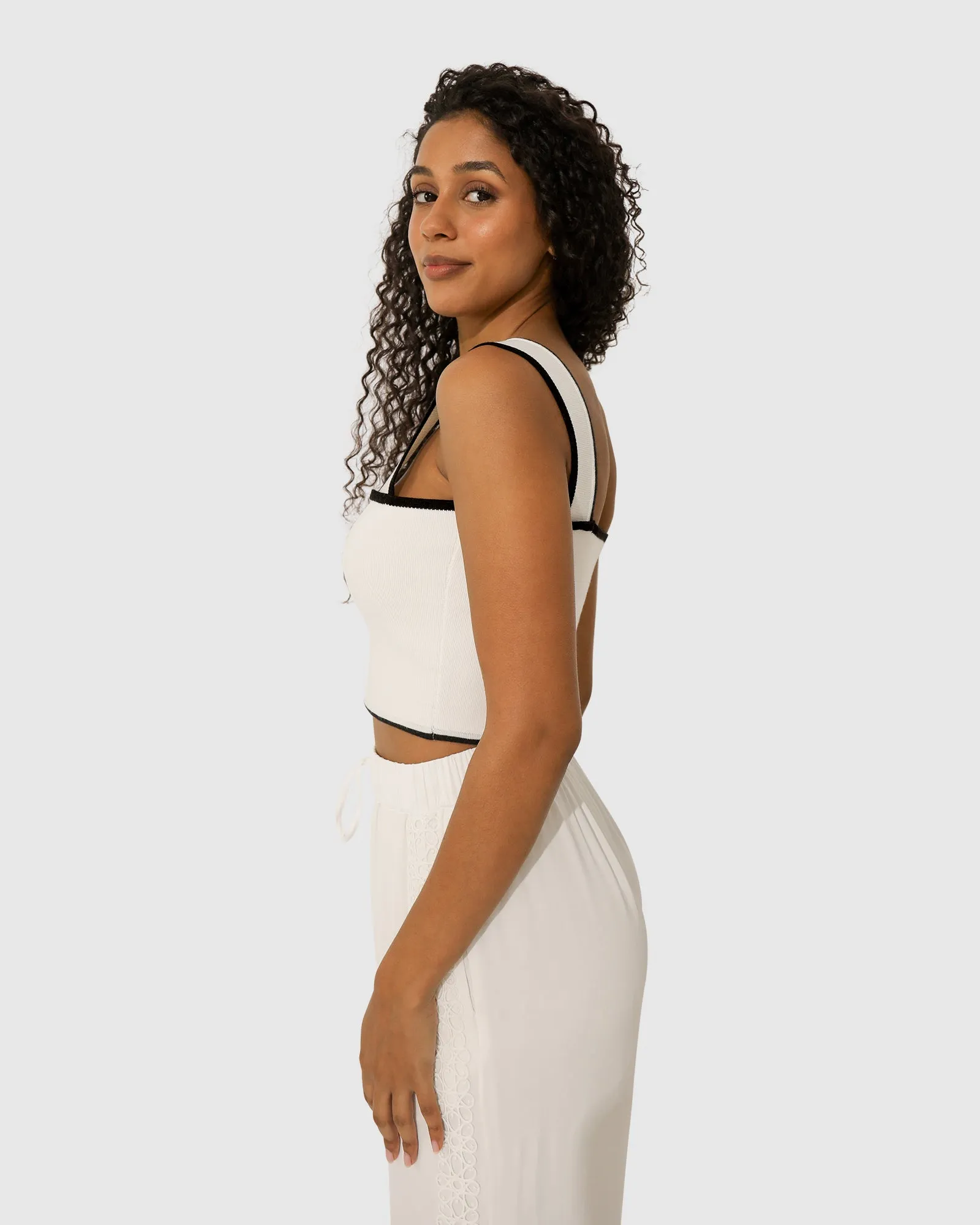 Forevermore Knitted Top - White sold by Belle & Bloom product image thumbnail 3