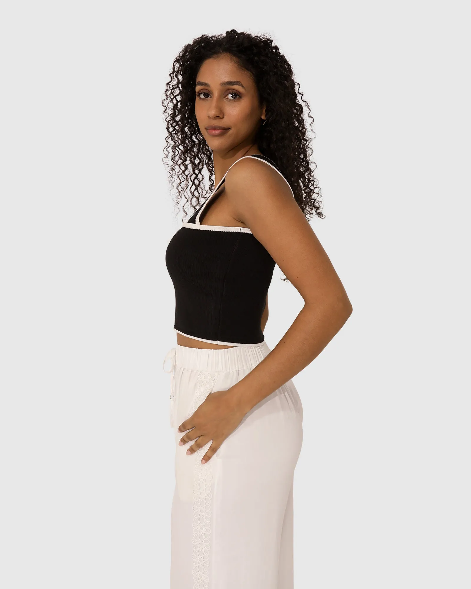 Forevermore Knitted Top - Black sold by Belle & Bloom product image thumbnail 3