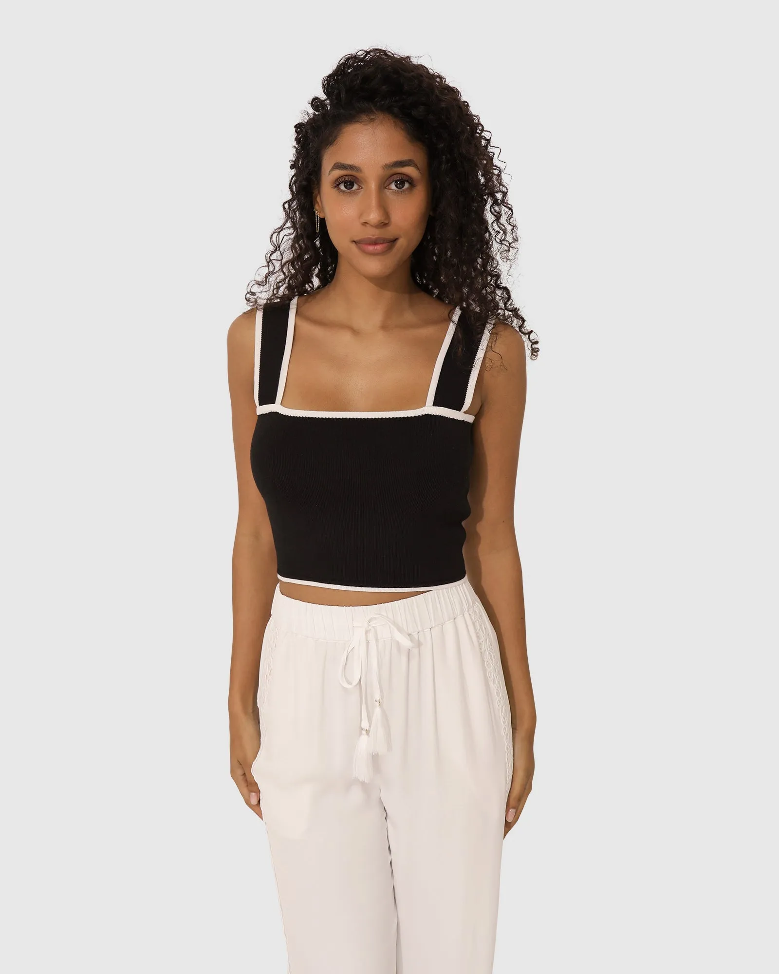 Forevermore Knitted Top - Black sold by Belle & Bloom