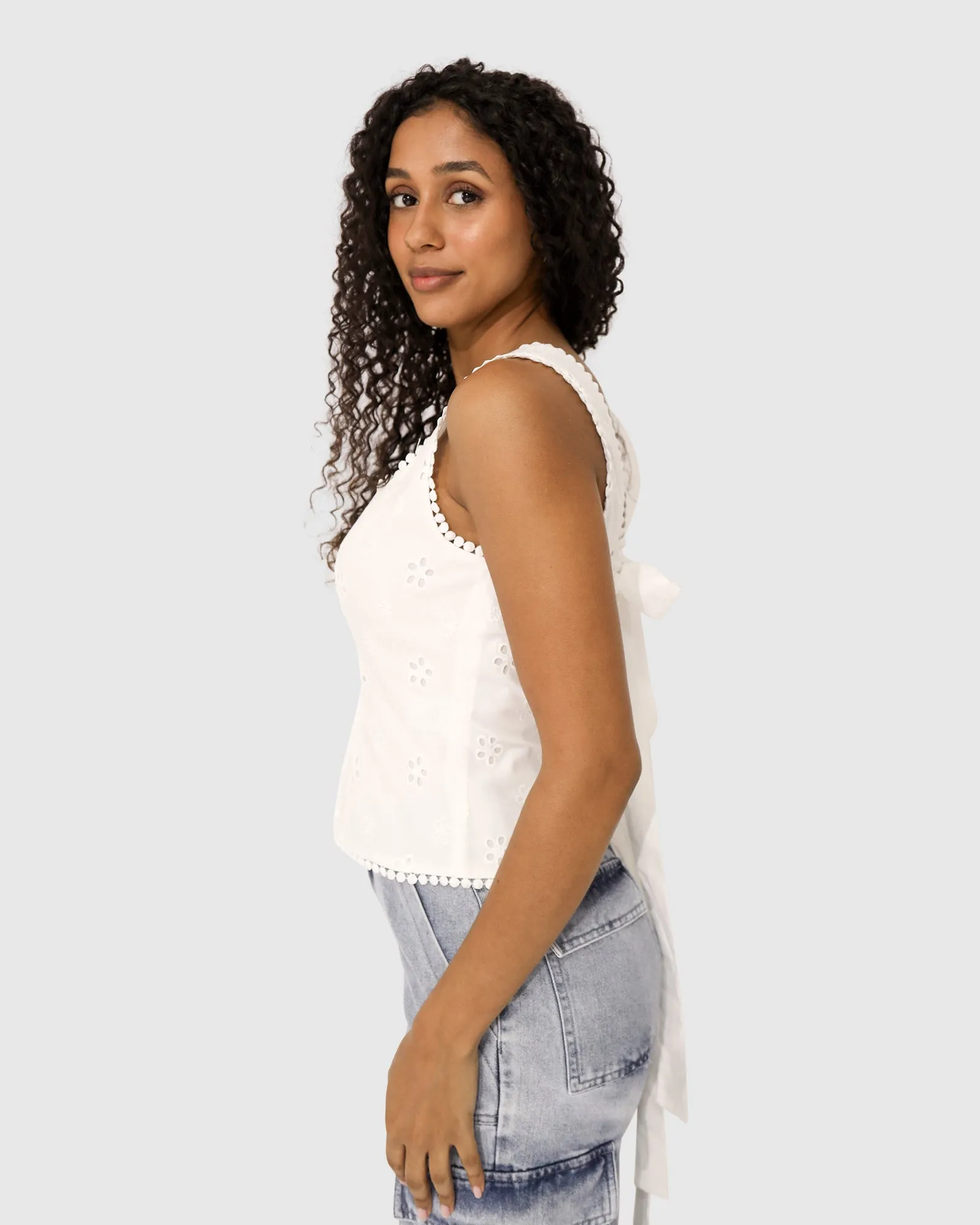 Lost In Your Love Top - White sold by Belle & Bloom product image thumbnail 4