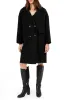 Amnesia Wool Blend Oversized Coat - Black sold by Belle & Bloom