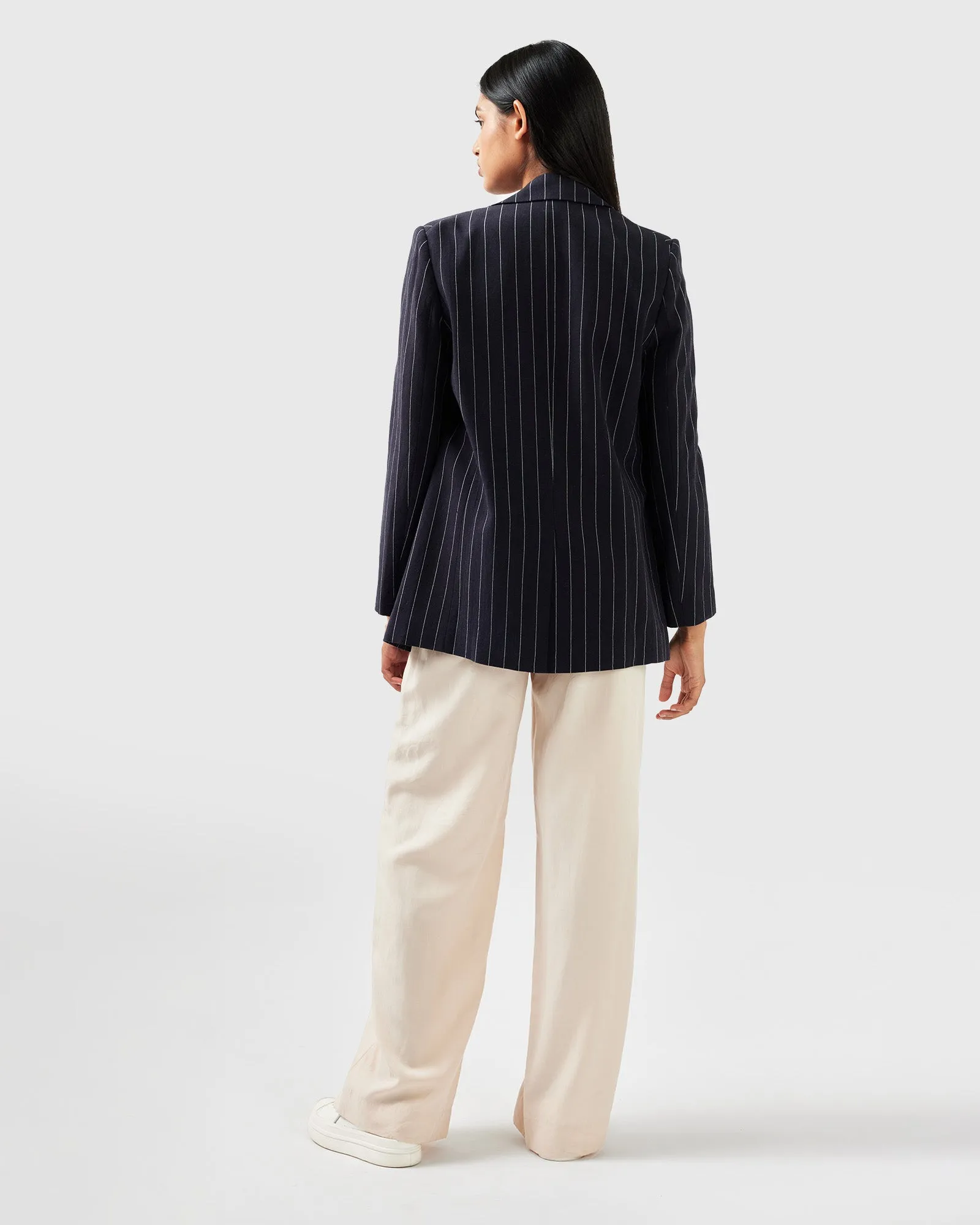 Love & Mercy Striped Blazer - Navy sold by Belle & Bloom product image thumbnail 2