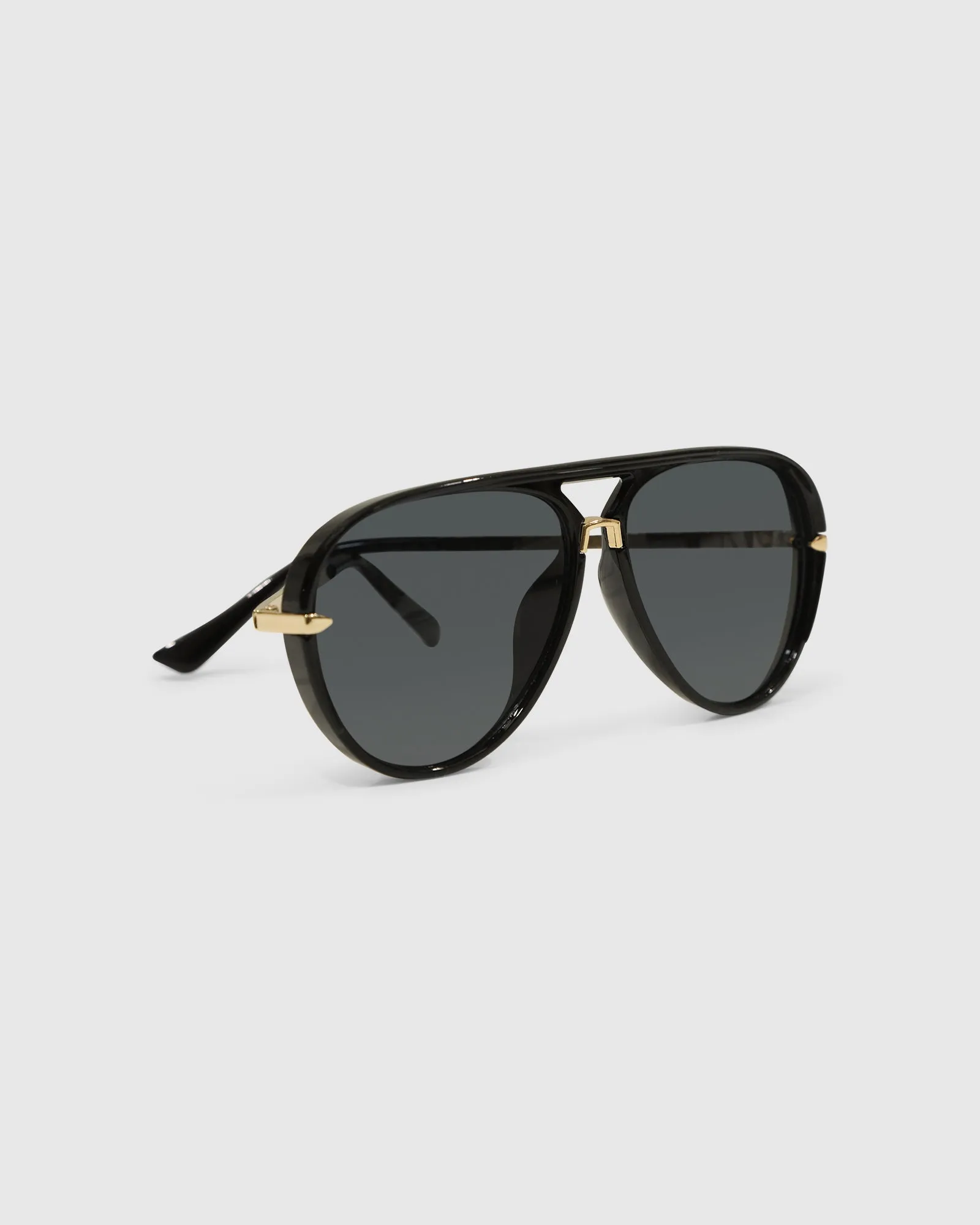 Royal Aviator Sunglasses - Black sold by Belle & Bloom product image thumbnail 3