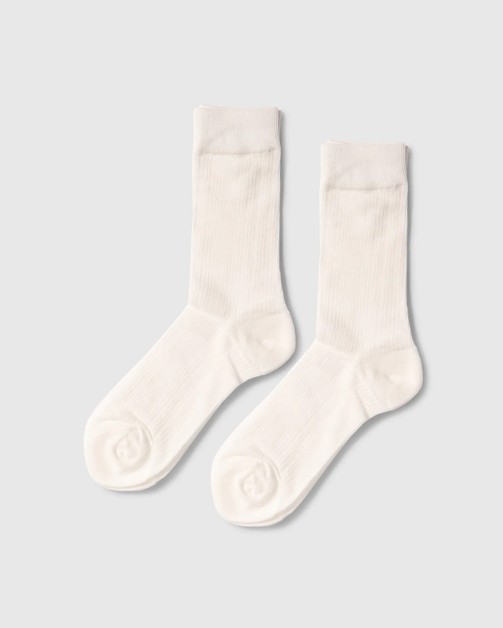 Go For It Classic Short Ribbed Socks - White sold by Belle & Bloom