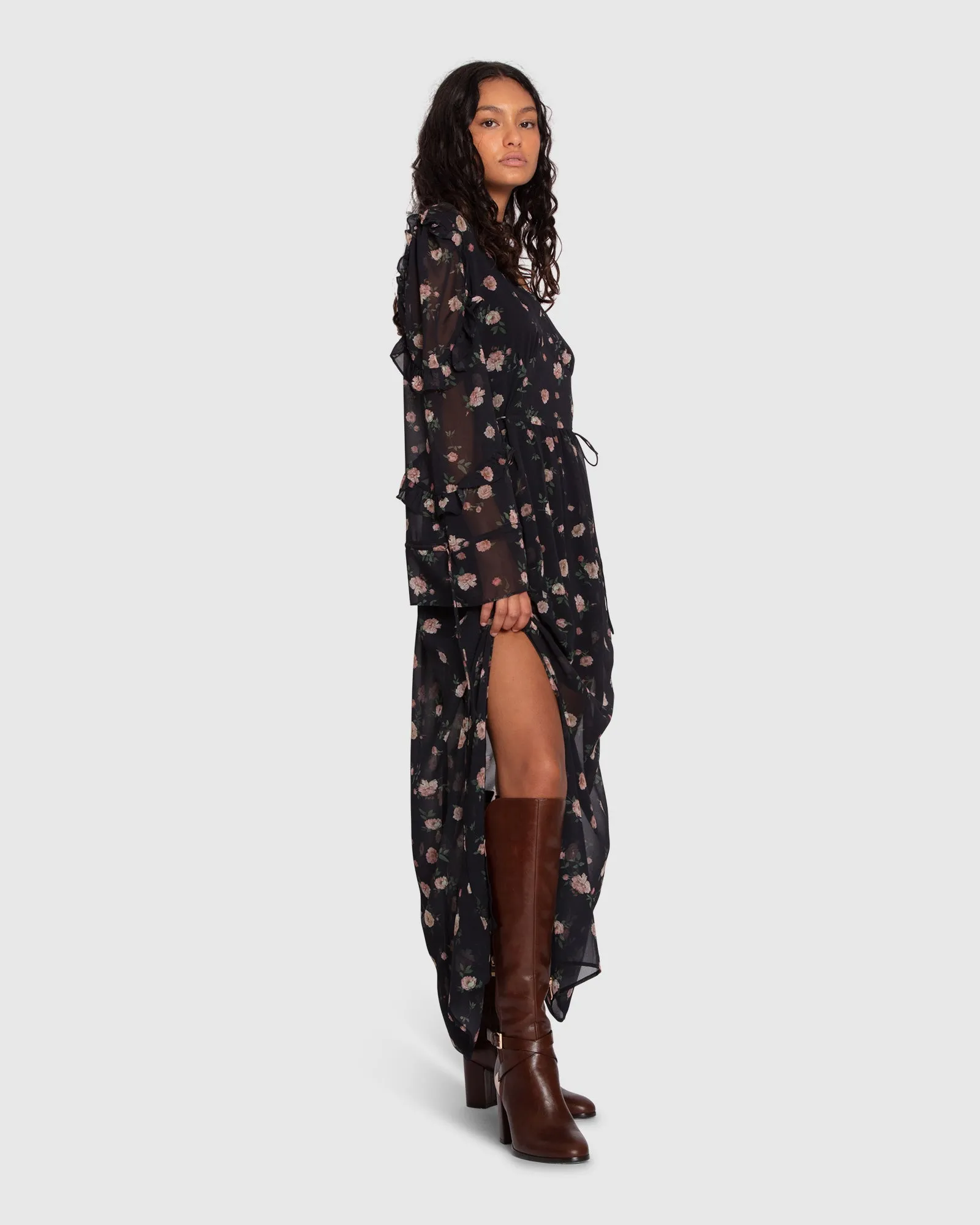 Come As You Are Floral Maxi Dress - Bloom Print sold by Belle & Bloom product image thumbnail 4