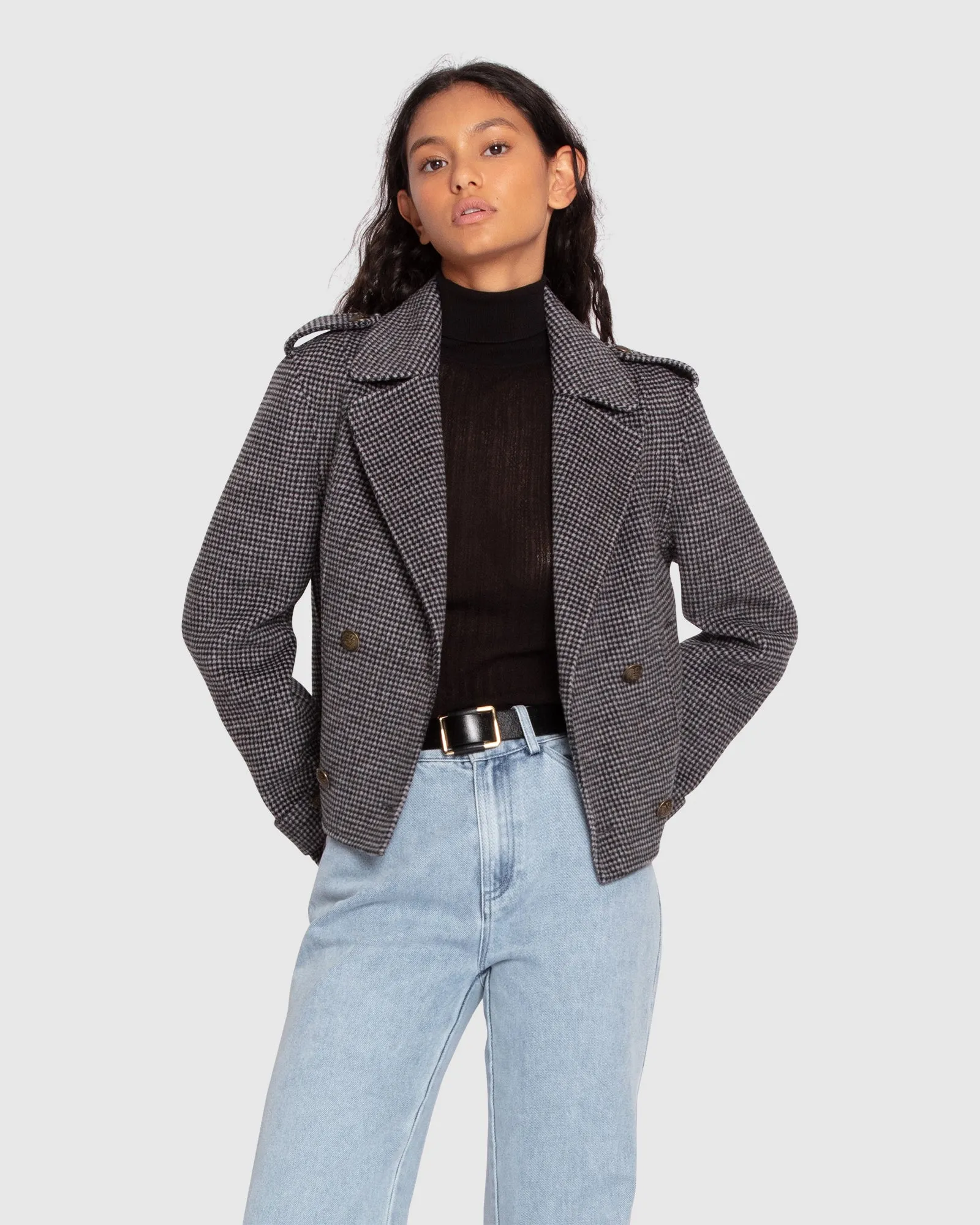 Brooklyn Knitted Turtleneck - Black sold by Belle & Bloom product image thumbnail 3