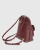 5th Ave Leather Backpack - Burgundy sold by Belle & Bloom