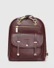 5th Ave Leather Backpack - Burgundy sold by Belle & Bloom