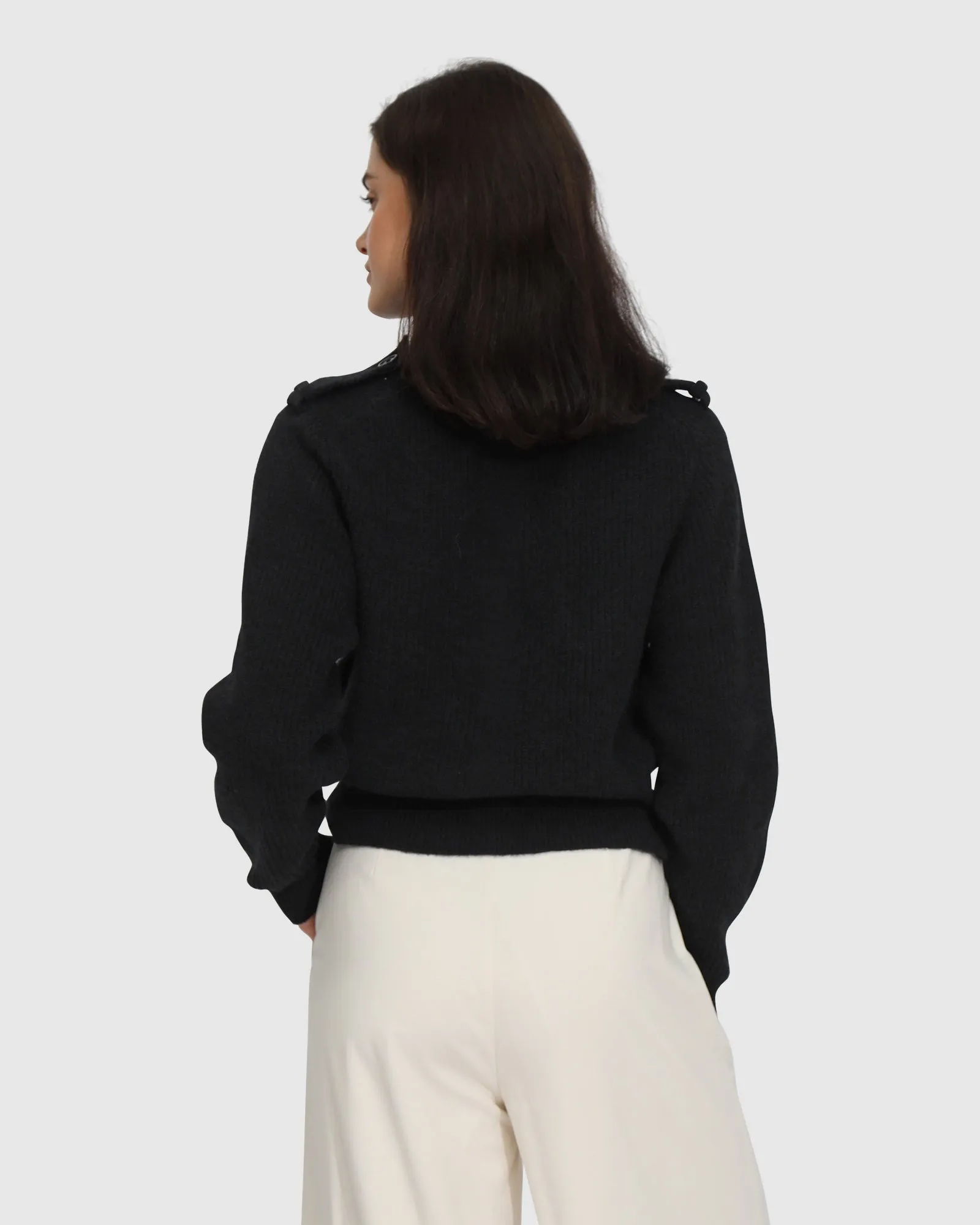 Lost & Found Knitted Sweater - Black sold by Belle & Bloom product image thumbnail 3