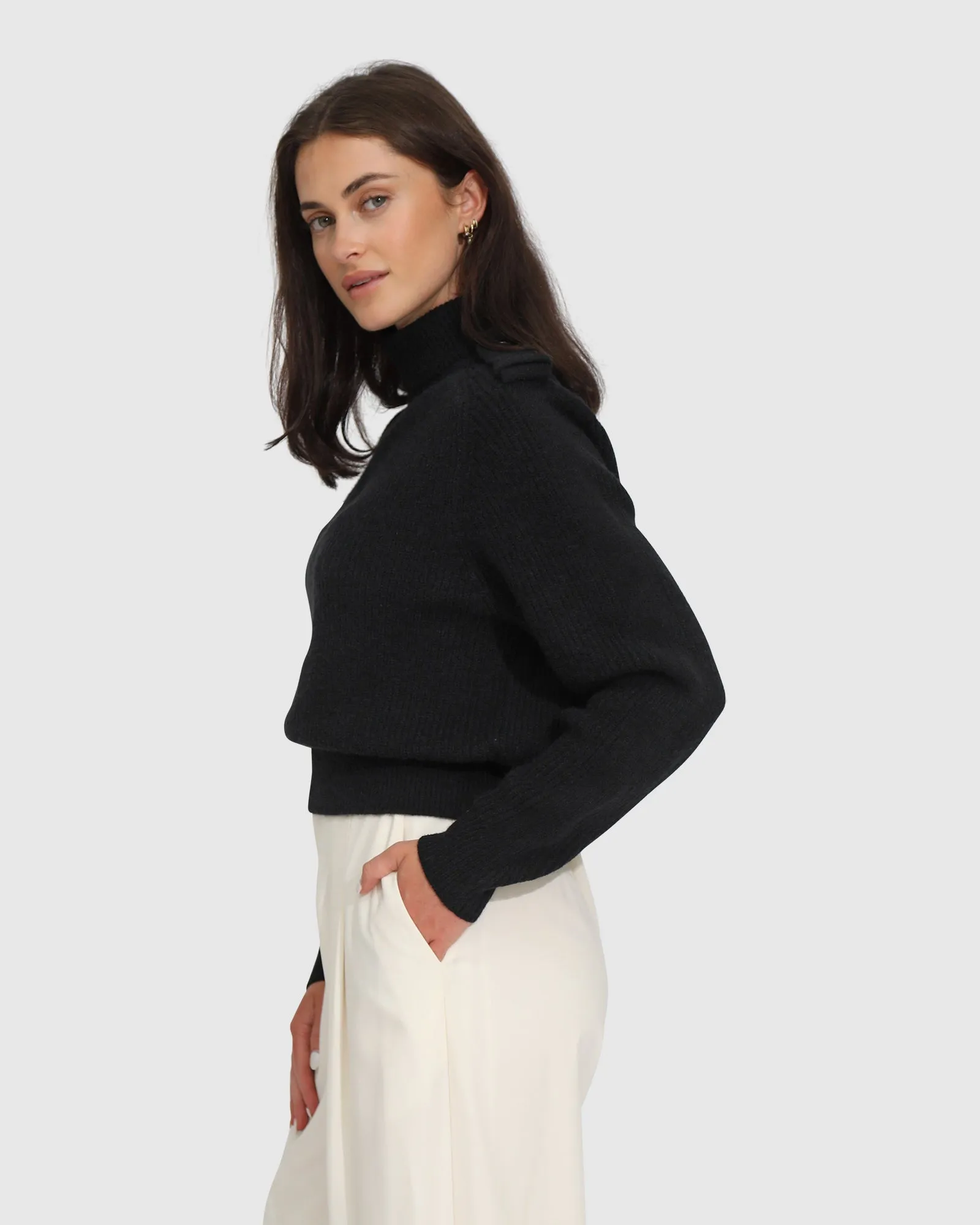 Lost & Found Knitted Sweater - Black sold by Belle & Bloom product image thumbnail 5