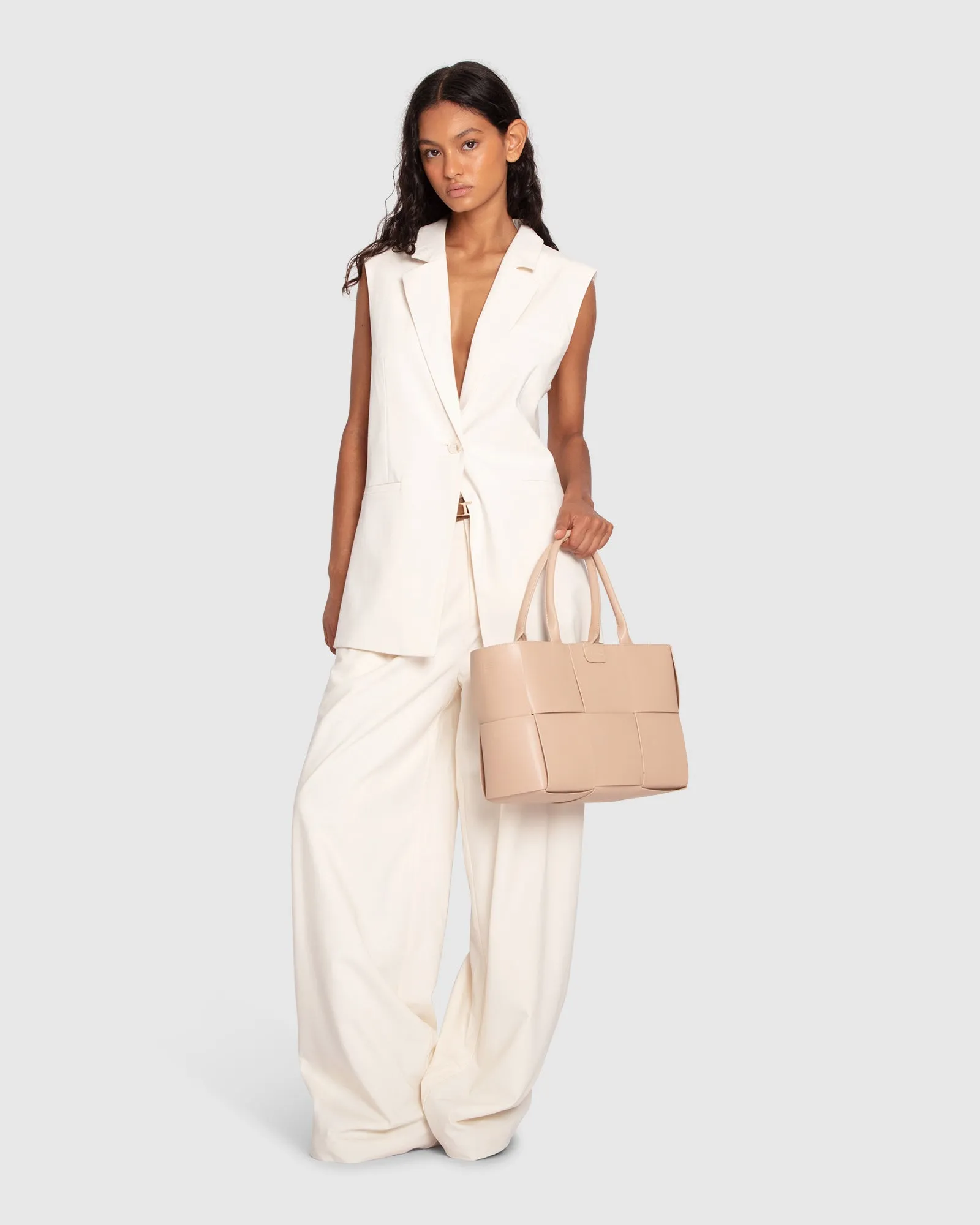 Make It Mine Vest - Cream sold by Belle & Bloom product image thumbnail 2