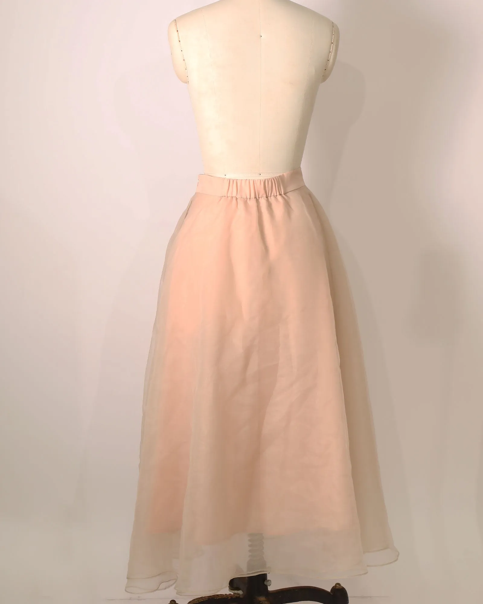 Lined Mesh Maxi Skirt - Pink sold by Belle & Bloom product image thumbnail 2