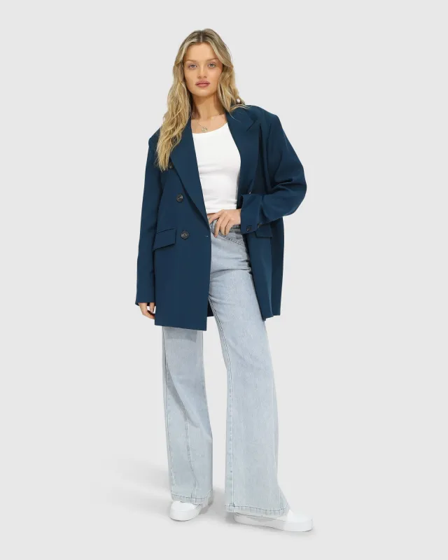 Found in the Wild Blazer - Dark Blue sold by Belle & Bloom