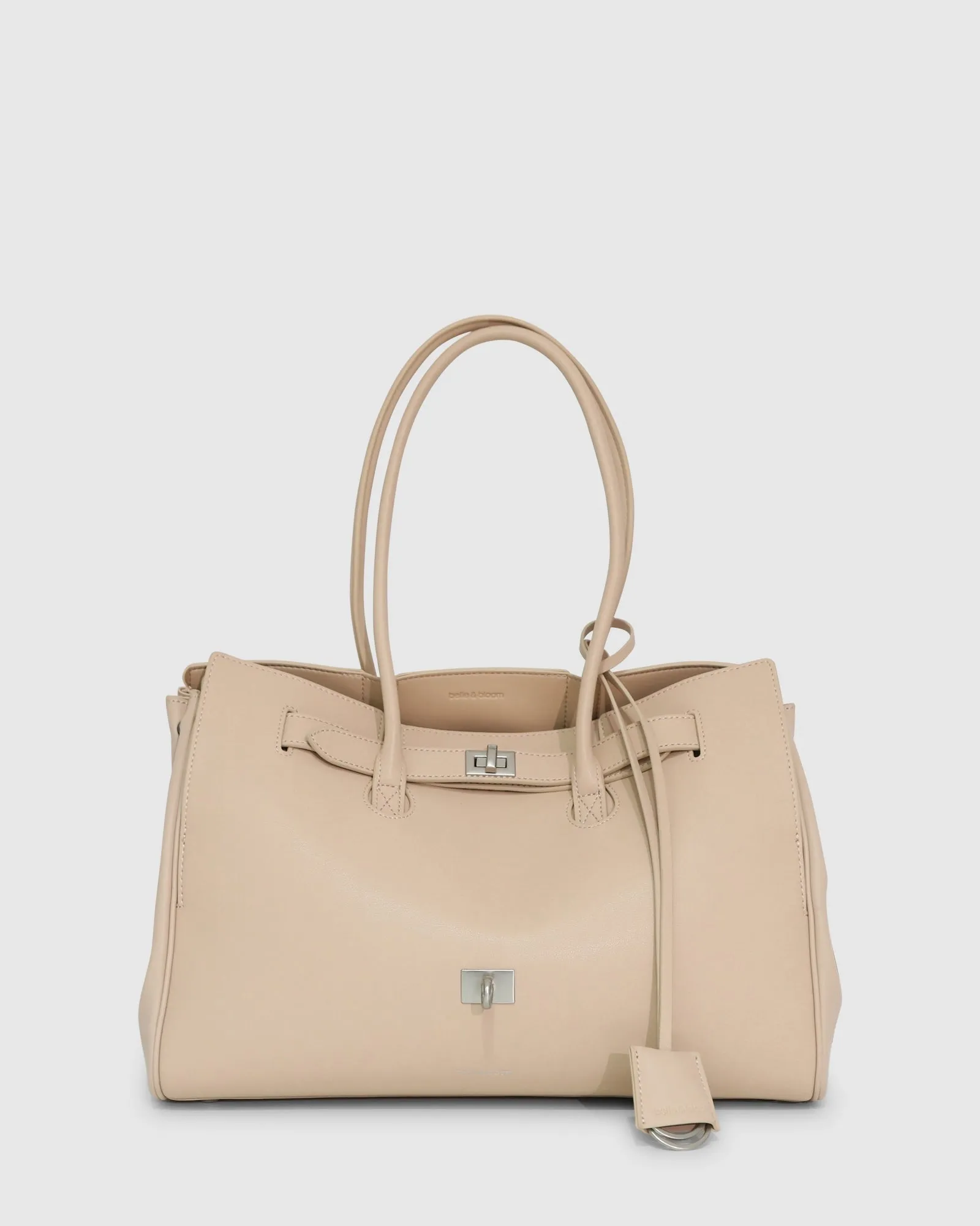 Rude Boy Large Leather Tote Bag - Tan sold by Belle & Bloom product image thumbnail 3