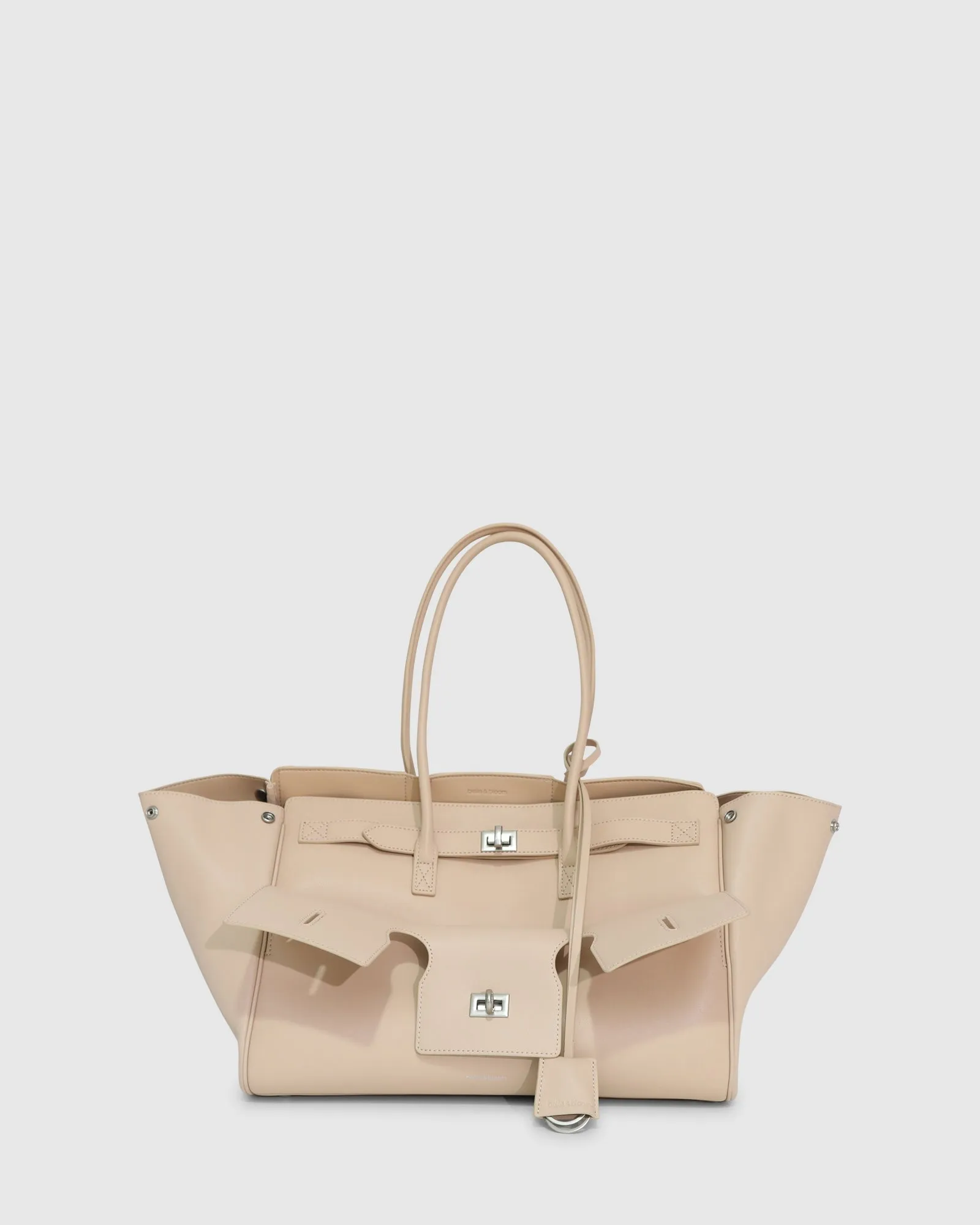 Rude Boy Large Leather Tote Bag - Tan sold by Belle & Bloom product image thumbnail 2