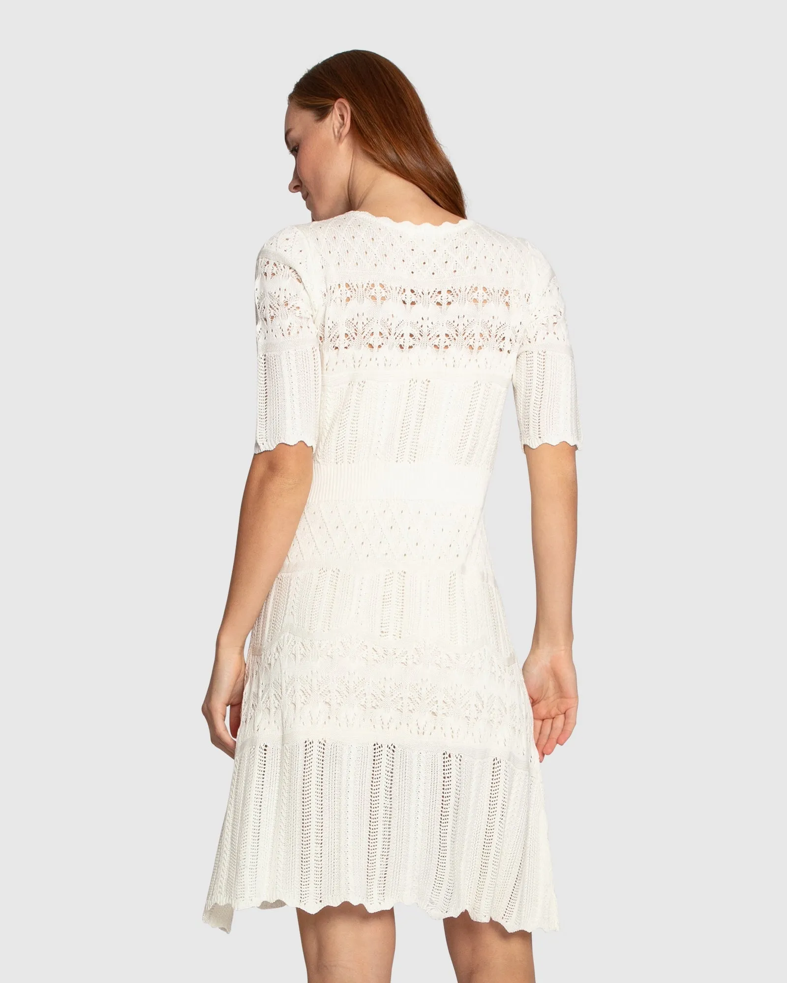 Everbloom Crochet Mini Dress - Cream sold by Belle & Bloom product image thumbnail 5