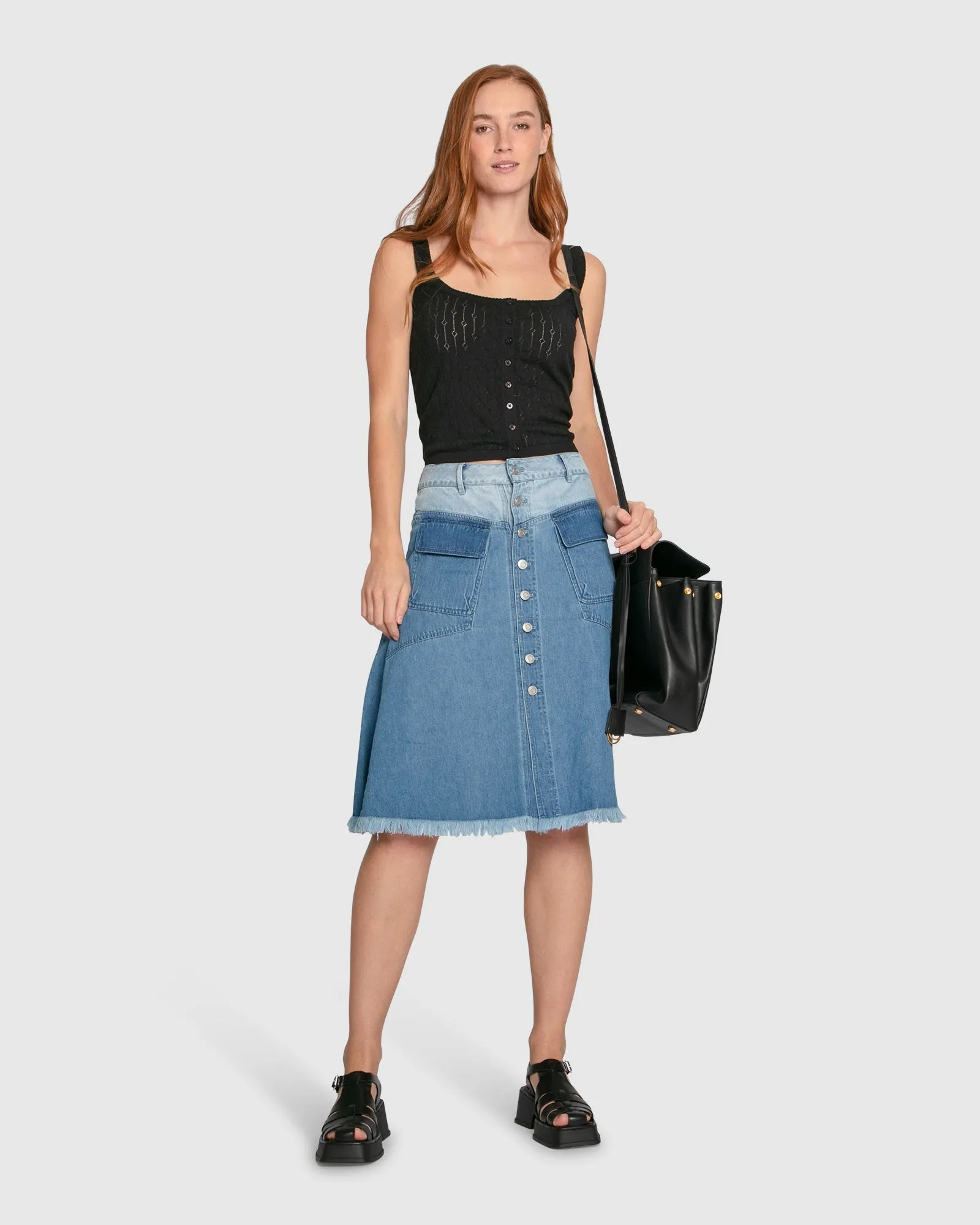 Cloudlight Cashmere Blend Tank - Black sold by Belle & Bloom product image thumbnail 5