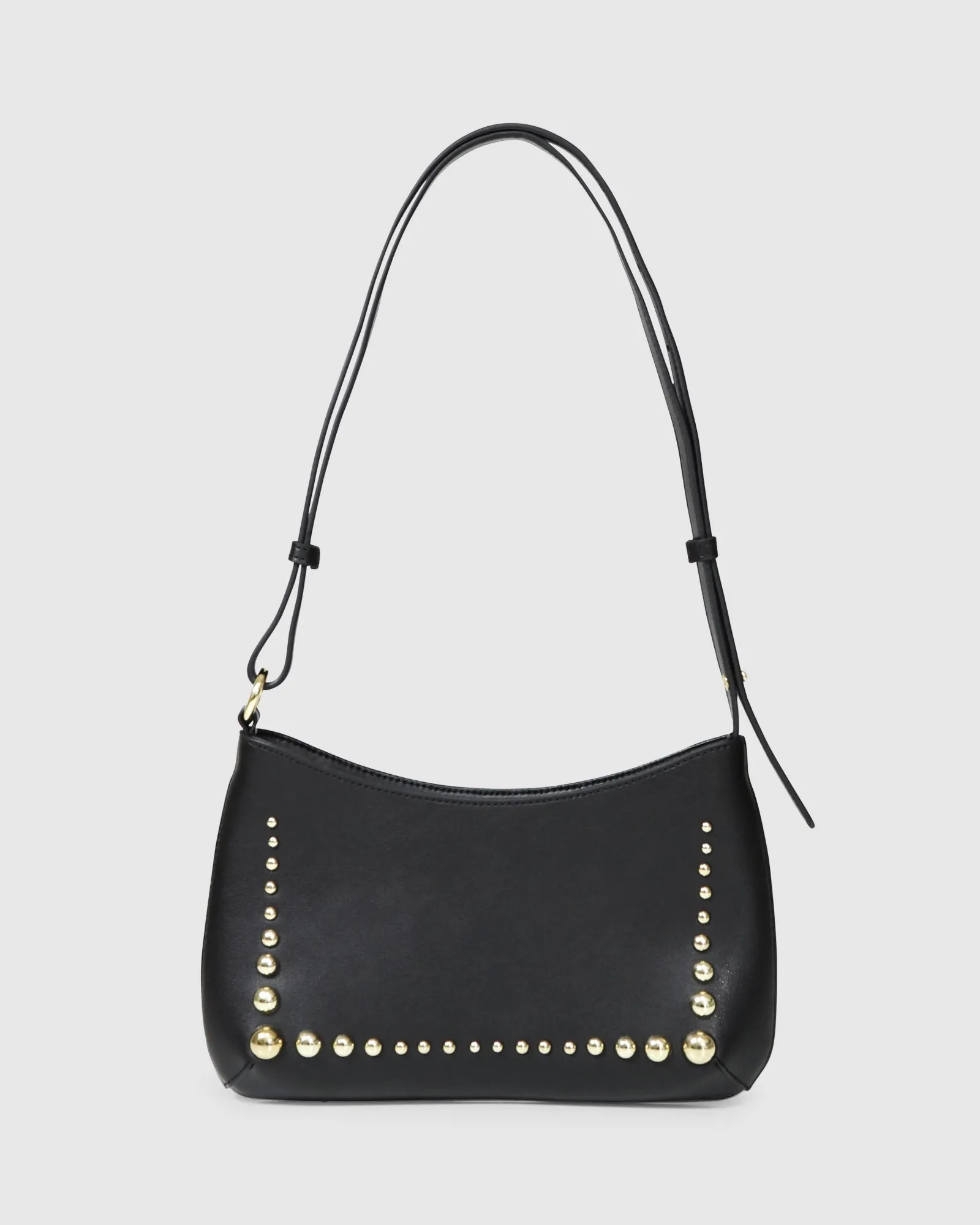 Girls Like Us Studded Leather Shoulder Bag - Black sold by Belle & Bloom product image thumbnail 2