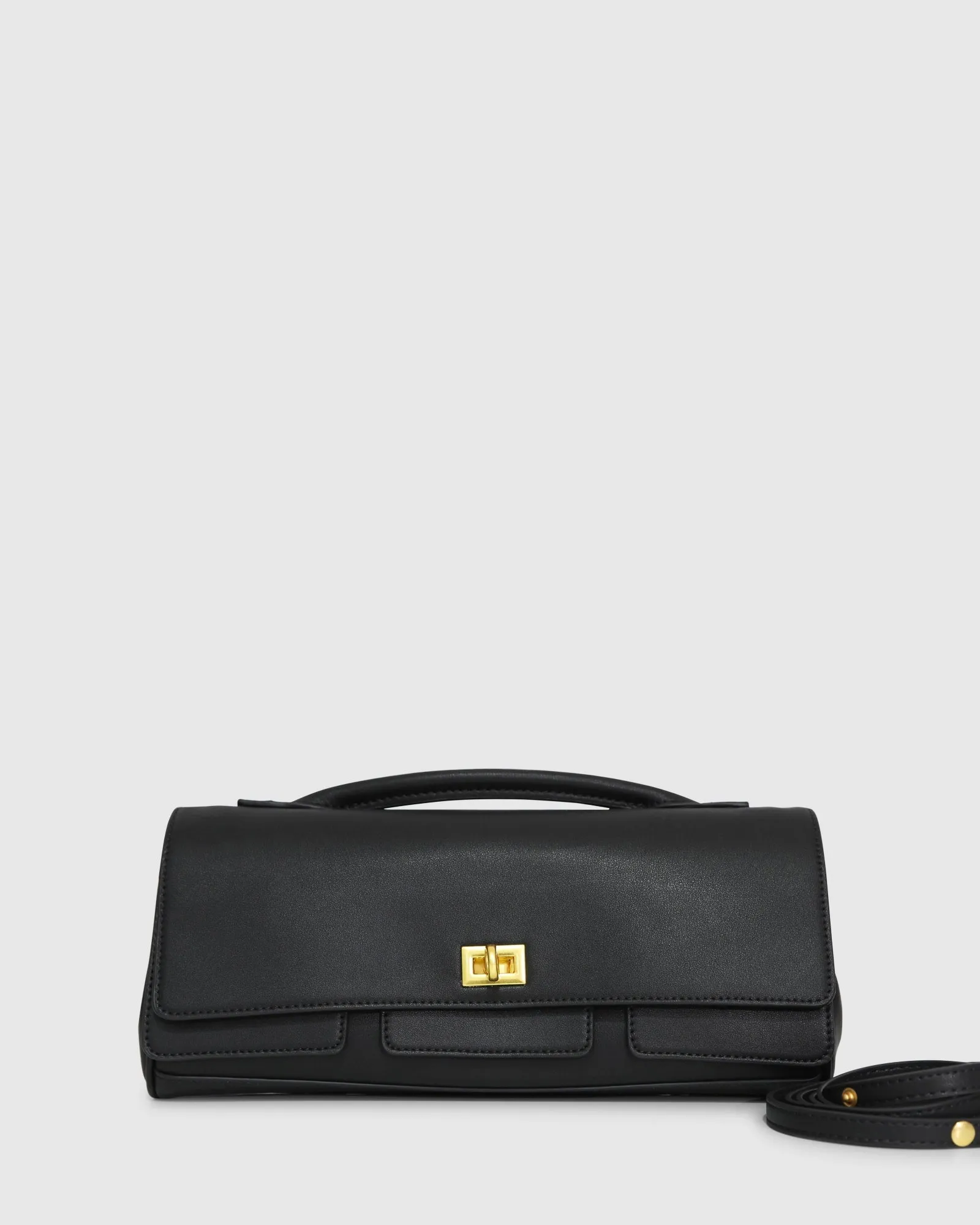 Love Boat Leather Clutch Bag - Black sold by Belle & Bloom product image thumbnail 2