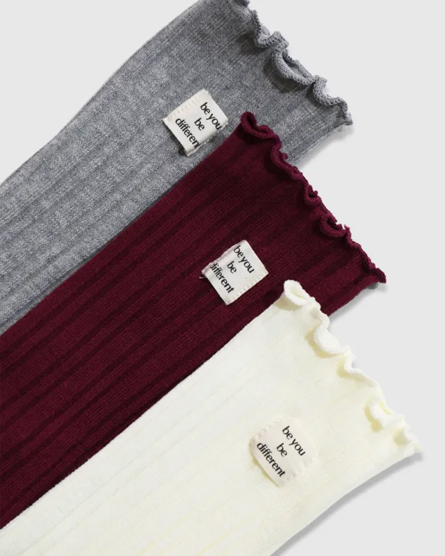 Beloved 3 Pack Socks - Mixed sold by Belle & Bloom