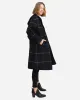 Walk This Way Wool Blend Oversized Coat - Navy Plaid sold by Belle & Bloom