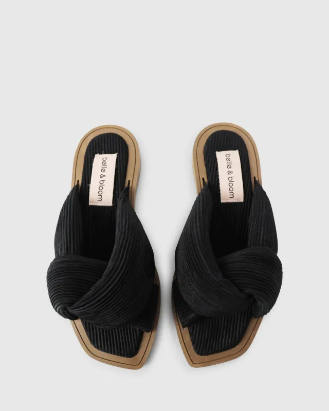 Oblivion Slides - Black sold by Belle & Bloom