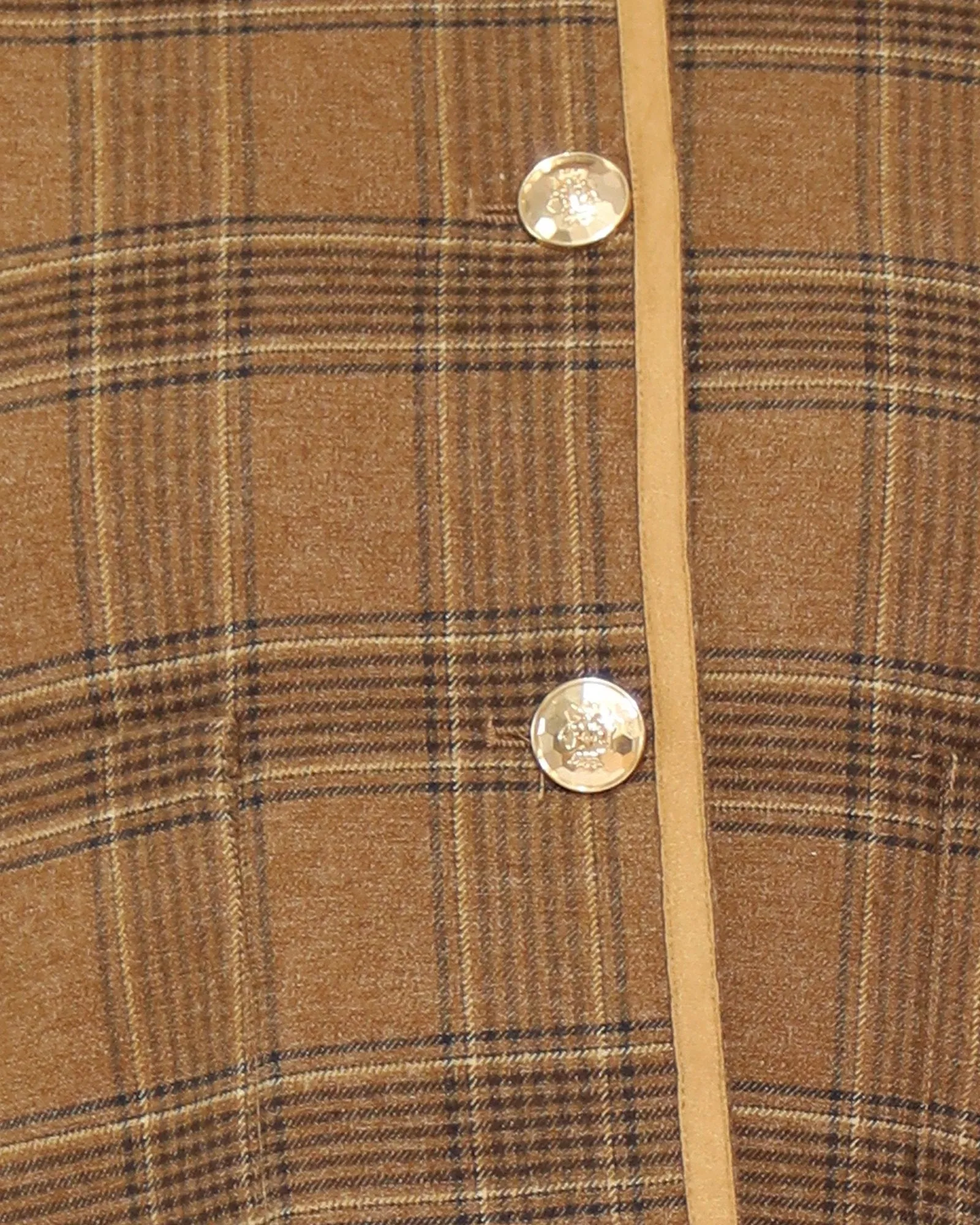 Dynasty Boxy Paisley Jacket - Caramel/Black Check sold by Belle & Bloom product image thumbnail 3