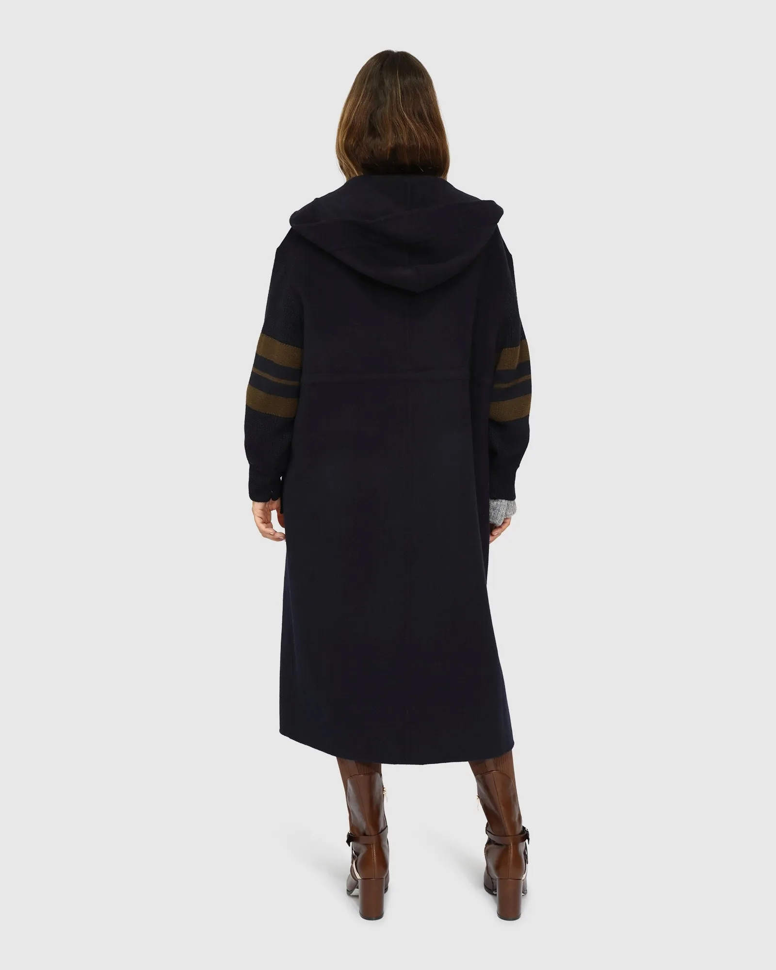 Cool Kid Hooded Coat - Navy/Olive sold by Belle & Bloom product image thumbnail 4