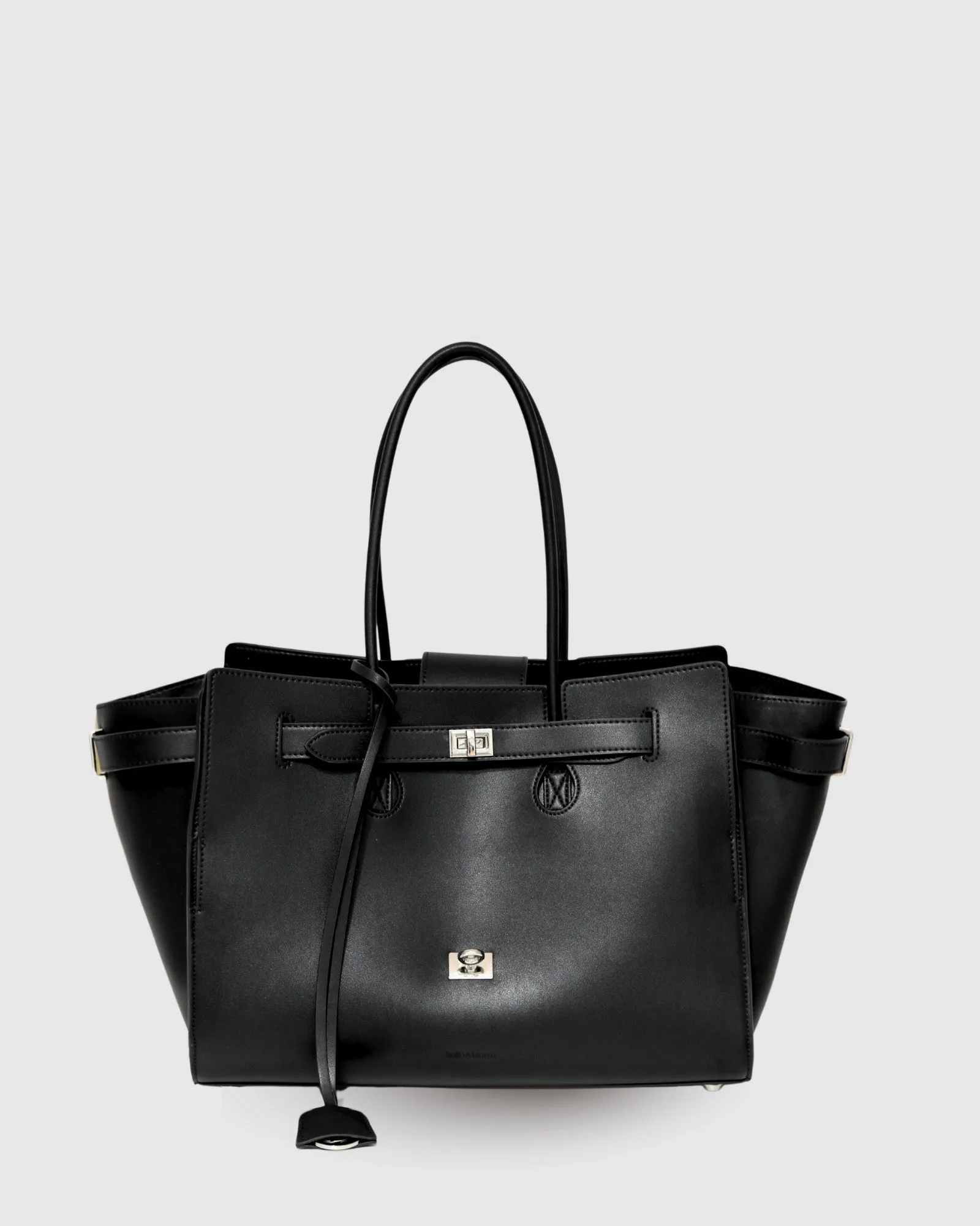 In The City Leather Shoulder Bag - Black sold by Belle & Bloom