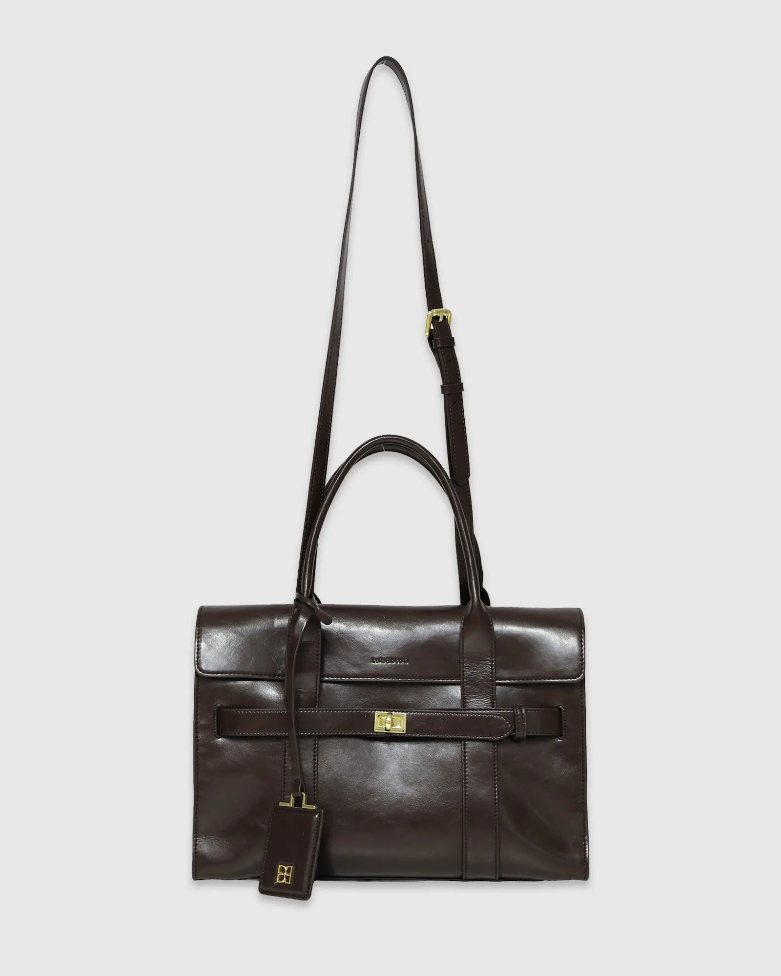 So What Tote Bag - Chocolate sold by Belle & Bloom product image thumbnail 3