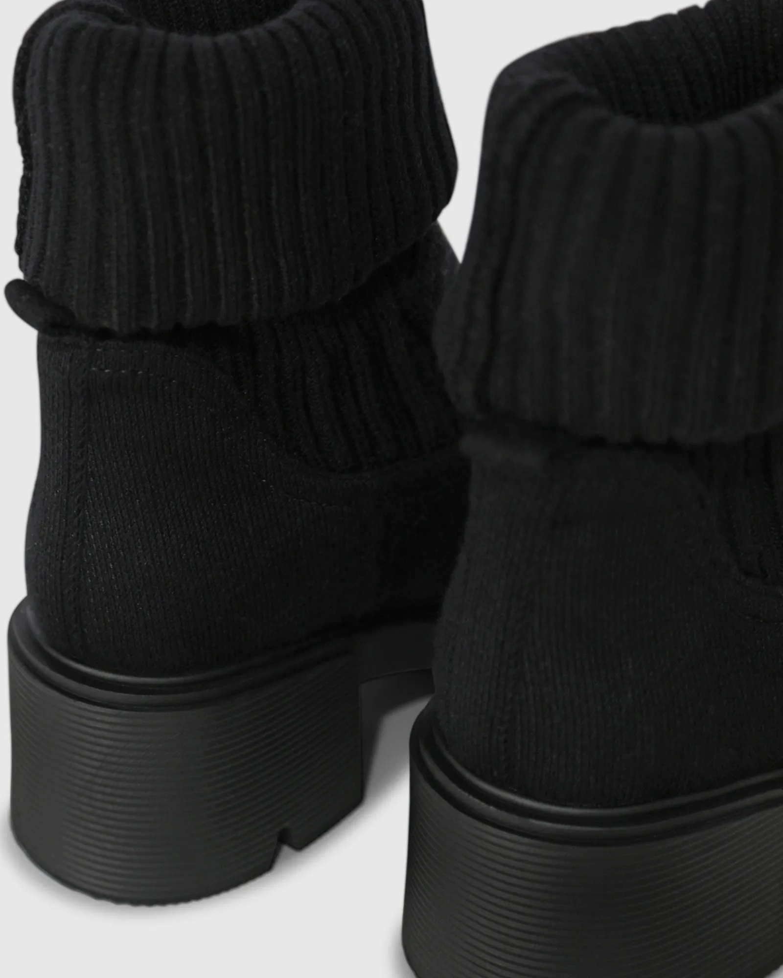 Tokyo Lights Rib Sock Boot - Black sold by Belle & Bloom product image thumbnail 3