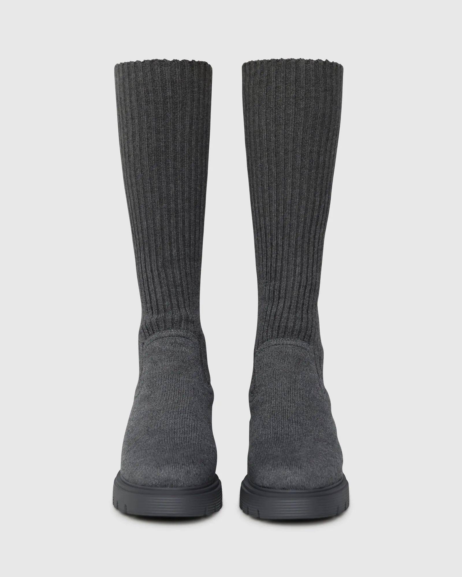 Tokyo Lights Rib Sock Boot - Grey sold by Belle & Bloom product image thumbnail 3