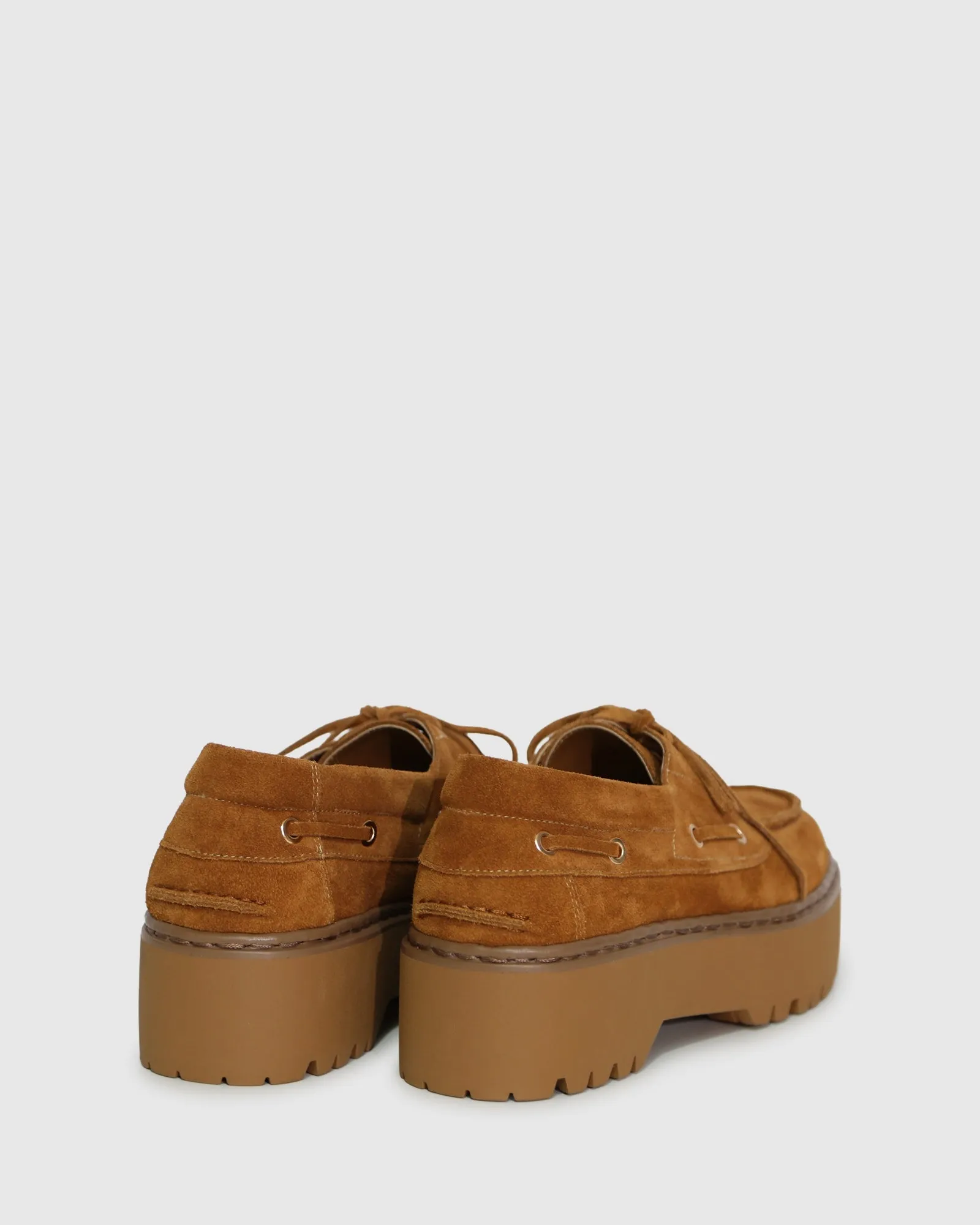 Yachting Day Suede Boat Shoe - Caramel sold by Belle & Bloom product image thumbnail 5