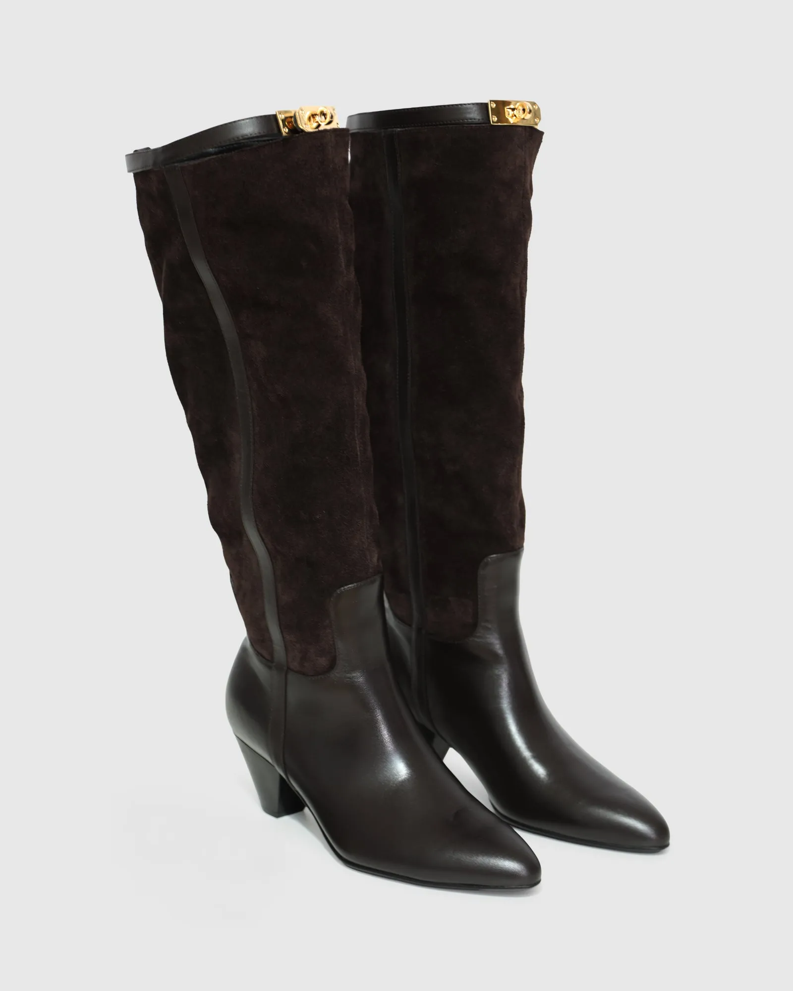 Wild Thing Knee-High Boots - Chocolate sold by Belle & Bloom product image thumbnail 4