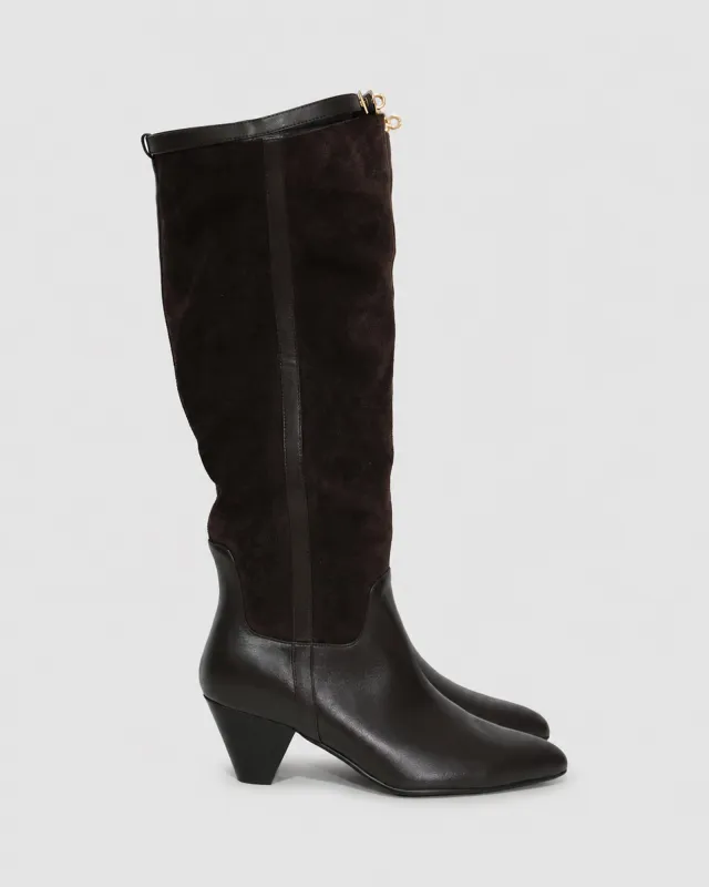 Wild Thing Knee-High Boots - Chocolate made by Belle & Bloom