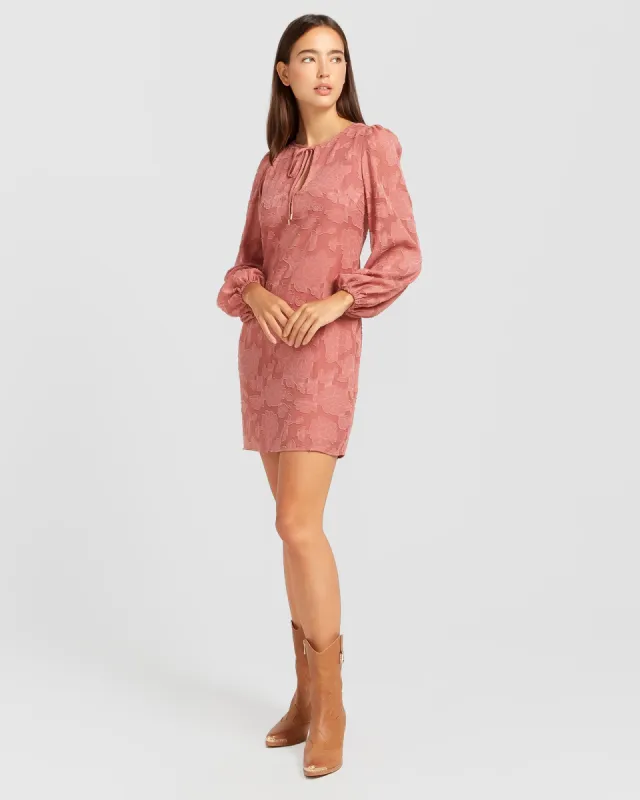 Kiss the Stars Dress - Dusty Rose sold by Belle & Bloom