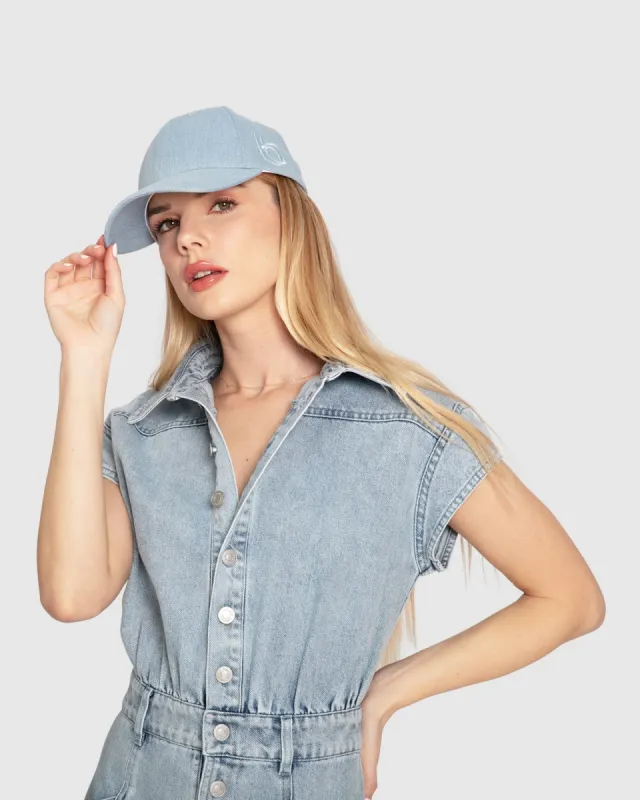 Belle Baseball Cap - Stonewash made by Belle & Bloom