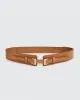 London Fog Leather Waist Belt - Brown sold by Belle & Bloom