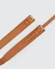 London Fog Leather Waist Belt - Brown sold by Belle & Bloom