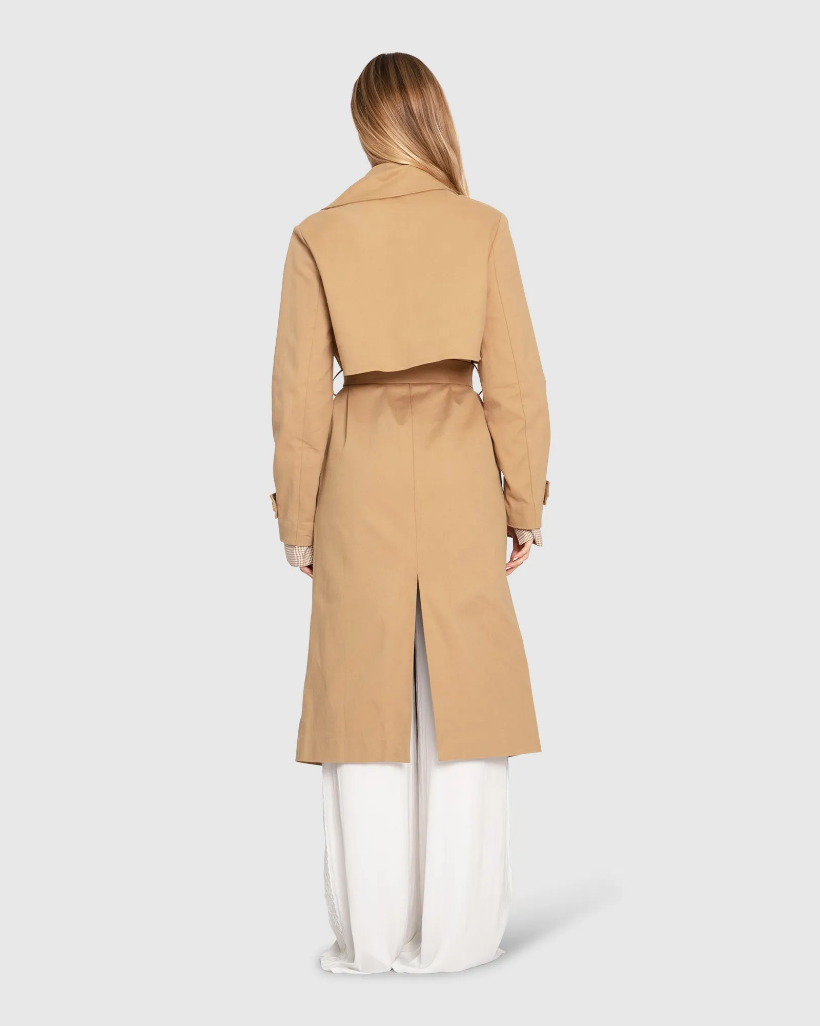 Empirical Trench Coat - Khaki sold by Belle & Bloom product image thumbnail 4