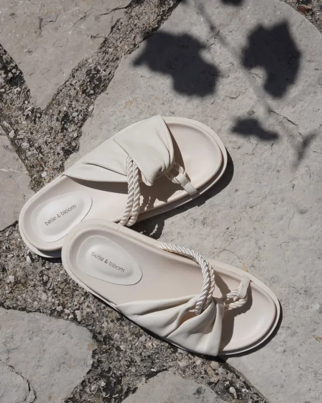 Whitehaven Slide - Cream made by Belle & Bloom