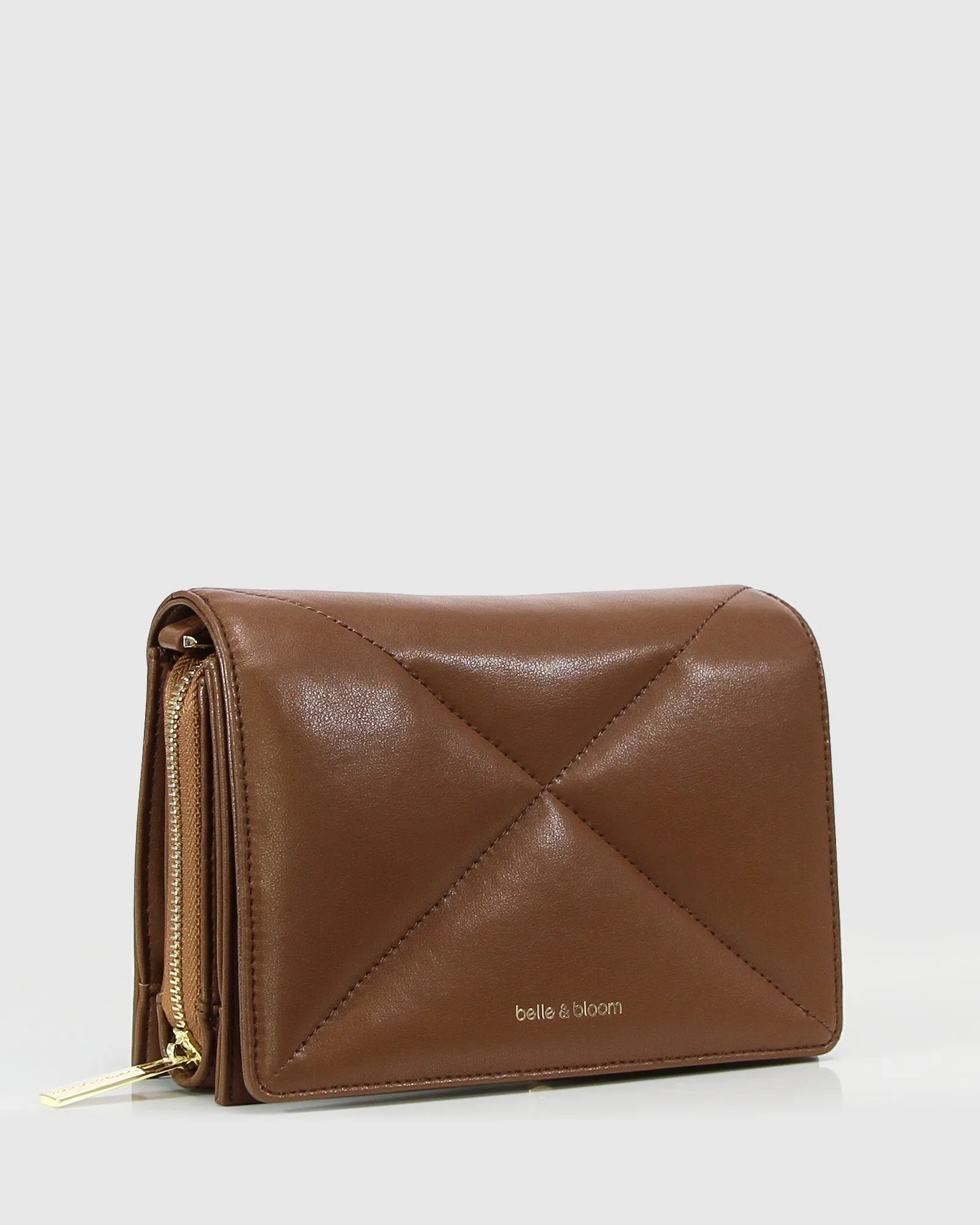 Moonlit Drive Leather Crossbody Bag - Camel sold by Belle & Bloom product image thumbnail 3