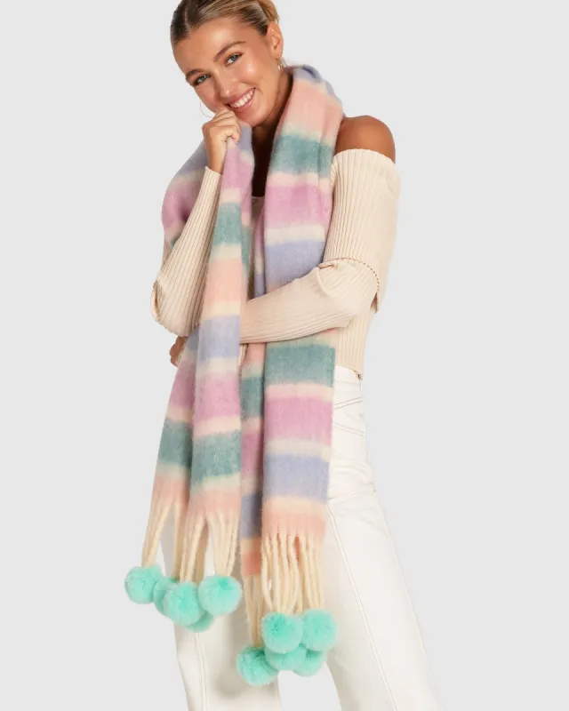 All Things Magical Pom Pom Scarf - Multi sold by Belle & Bloom