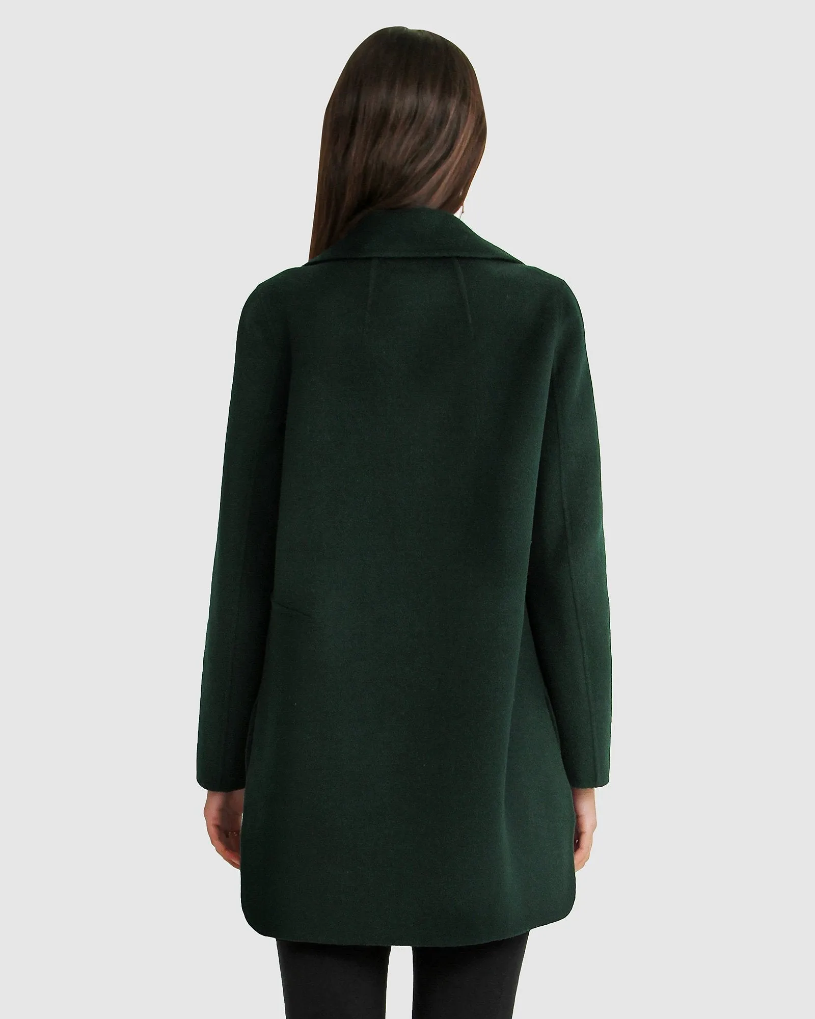 Ex-Boyfriend Wool Blend Oversized Jacket - Dark Green sold by Belle & Bloom product image thumbnail 5