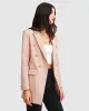 Princess Polina Textured Weave Blazer - Blush sold by Belle & Bloom