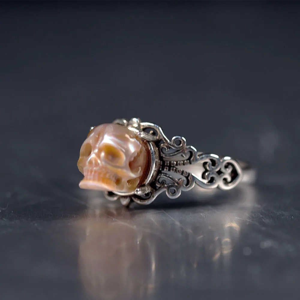 Vintage Pearl Skull Couple Ring sold by Belle Juri product image thumbnail 5
